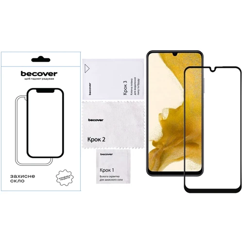 Аксессуар для смартфона BeCover Tempered Glass Black for ZTE Blade A34 (711796)