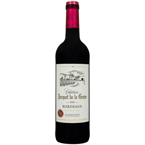 Вино Chateau Jacquet de la Grave 2020 Bordeaux красное сухое 0.75 л (FSH_3176481023078)