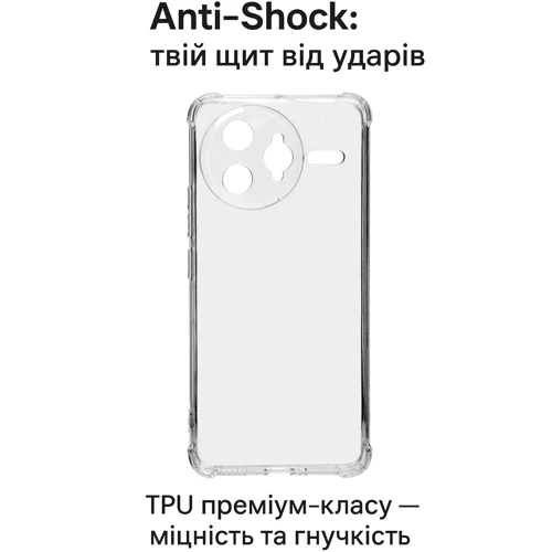 Чехол для телефонов BeCover TPU Case Anti-Shock Clear for Poco F7 Ultra (713808)