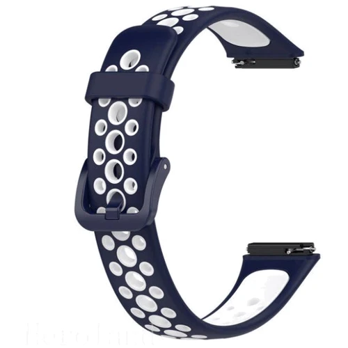 Ремешок BeCover Vents Style Blue-White (709442) for Huawei Band 7: Тип Ремешок