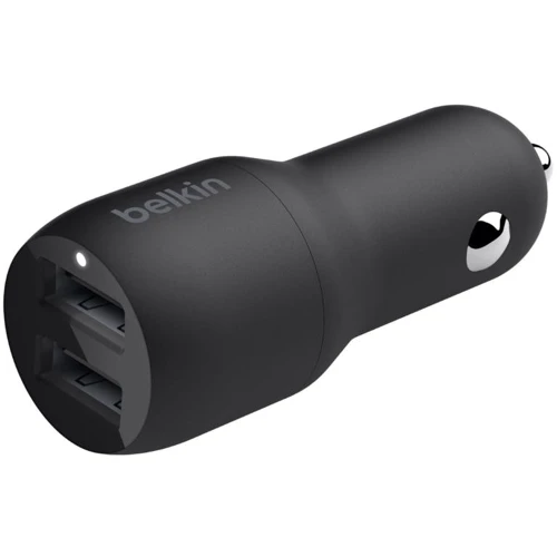 Зарядное устройство Playa by Belkin Car Charger 2xUSB 24W Black with Lightning Cable (CCD001BT1MBK): Кабель в комплекте Lightning