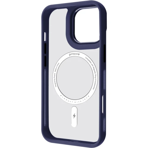 Чехол для iPhone Proove Clear Essence Case with Magnetic Ring Midnight Blue for iPhone 16 Pro: Тип чехла накладка на заднюю часть