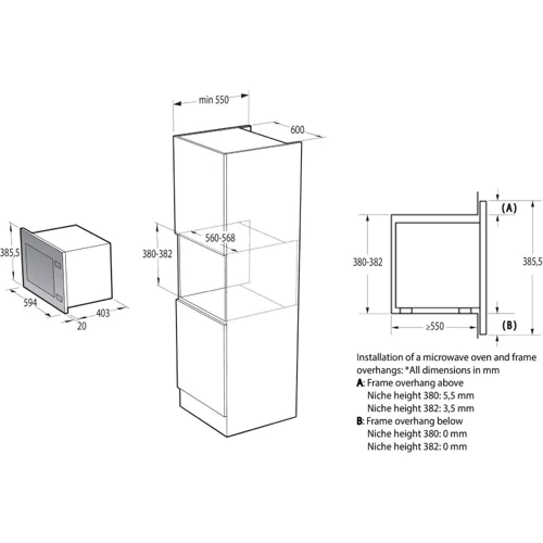 Встраиваемая микроволновая печь Hisense BIM325GI63DBG фото 9