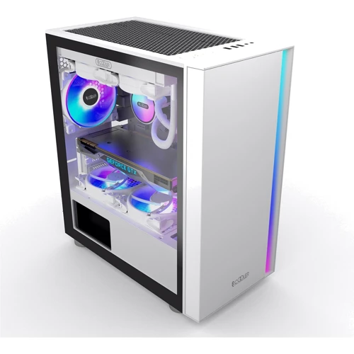 Корпус PCCooler Platinum LM300 ARGB White: Типоразмер Mini-Tower