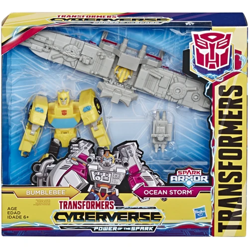Transformers Hasbro Фигурка Трансформеры Кибервселенная Спарк Армор 18см TRA Cyberverse Spark Armor Bumblebee E4220_E4329 фото 5