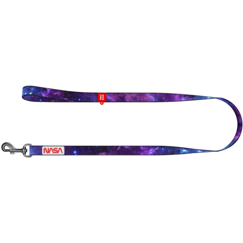 Поводок для собак нейлоновый WAUDOG Nylon рисунок "NASA21" S Ш 15 мм Дл 122 cм (4901-0148): Тип Поводок