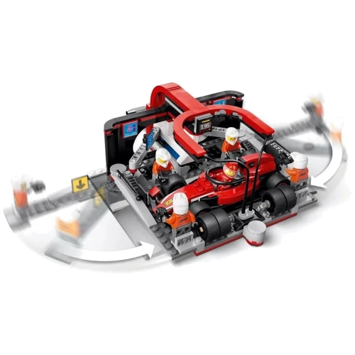 Конструктор LEGO City Пит-стоп и пит-экипаж F1 с болидом Ferrari 322 деталей (60443) фото 5