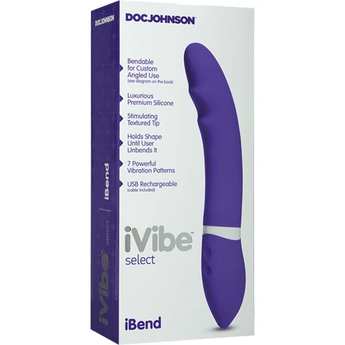 Вибратор iVibe Select iBend 15,2х3,8 см, фиолетовый