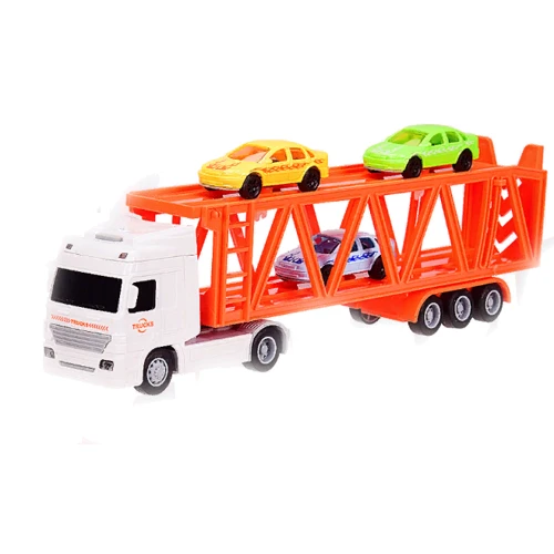 Трейлер + машинки 7943B АВТОПРОМ, 1:50, помаранчевий: Виробник АВТОПРОМ