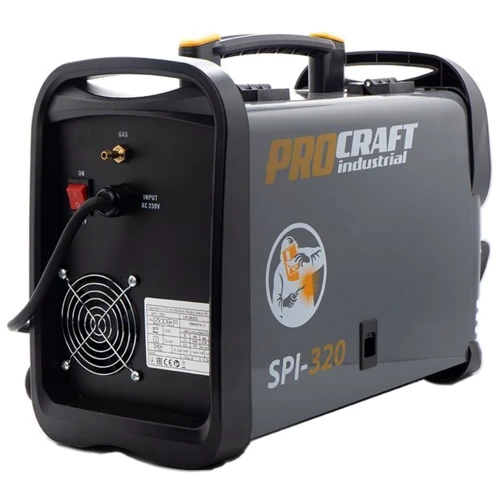 Инверторный сварочный полуавтомат Procraft SPI320 New: Вес, кг 14