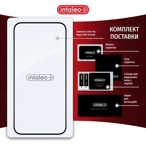 Защитное стекло для iPhone Intaleo Tempered Glass Full Glue Black for iPhone 15 Plus фото 7