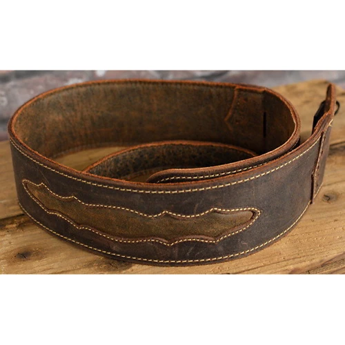 Ремінь гітарний MARTIN 18A0079 Wingtip Guitar Strap (Dark Brown) фото 5