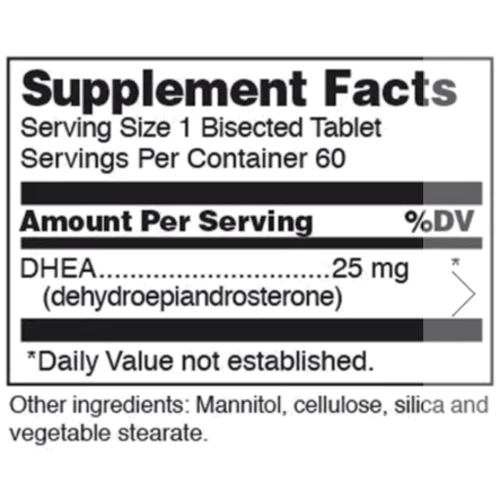 Douglas Laboratories DHEA 25 mg ДГЕА мікронізований 60 таблеток: Форма випуску таблетки