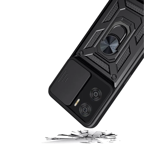 Чохол для телефона BeCover Military Black для Motorola Moto E22 / E22i (709977): Матеріал TPU (термополиуретан) и пластик
