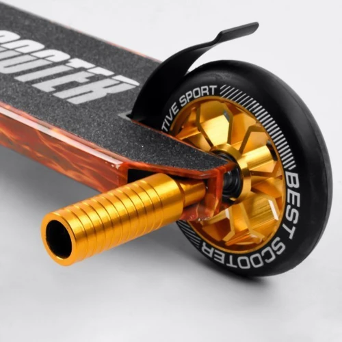 Самокат трюковый Best Scooter оранжевый (BS-77225): Тип тормоза ножной