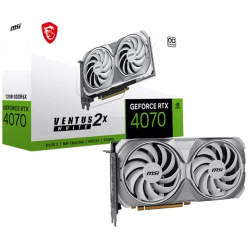 Видеокарта MSI Nvidia GeForce RTX 4070 VENTUS 2X 12G OC WHITE: Интерфейс PCI Express 4.0 x16