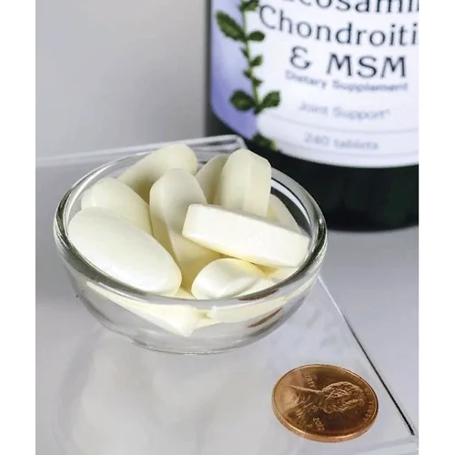 Swanson Glucosamine, Chondroitin & MSM 500/400/200 mg 240 tabs (SWA-11081): Тип Глюкозамін