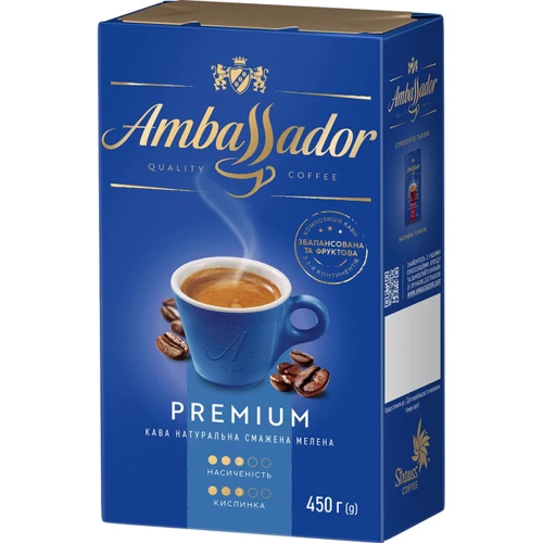 Кофе молотый Ambassador Premium 450 г (8720254065229)