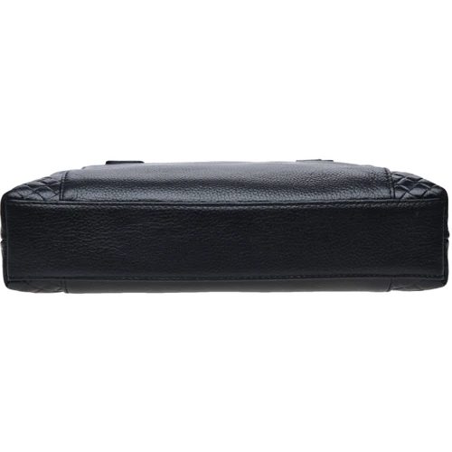 Мужская сумка через плечо Borsa Leather черная (k19117-2-black): Тип Сумки