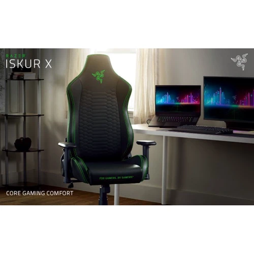 Кресло для геймеров Razer Iskur X, green XL (RZ38-03960100-R3G1) фото 6