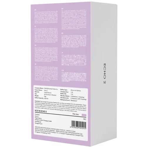 Клиторальный вибратор Svakom Echo 2 Pink Lilac