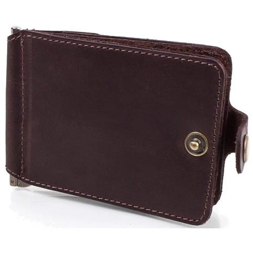 Мужской зажим для денег DNK Leather коричневый (DNK-Clamp-trifle-Hcol-F)
