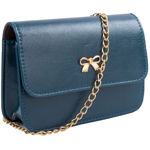 Женская сумка-сэтчел Valiria Fashion синяя (4DETBI-184924-6): Застежка Механическая