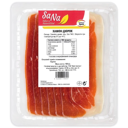 Хамон Sana Duroc нарезка 100 г (8436007418807)
