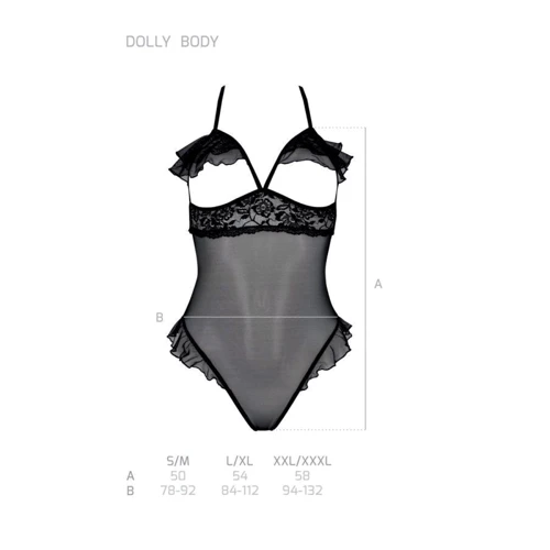 Боди Passion DOLLY BODY black XXL/XXXL