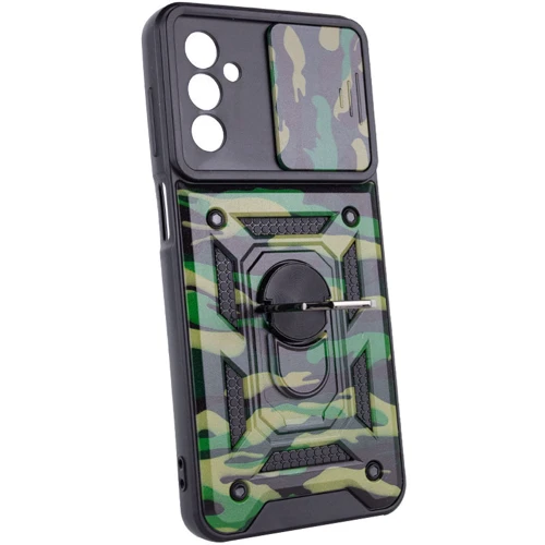 Аксессуар для смартфона Mobile Case Camshield Serge Ring Camo Army Green for Samsung A047 Galaxy A04s: Материал TPU (термополиуретан) и поликарбонат