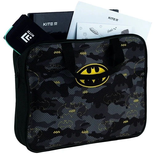 Шкільна текстильна сумка Kite A4 1 відділення 589 DC Batman (DC24-589): Матеріал Полиэстер