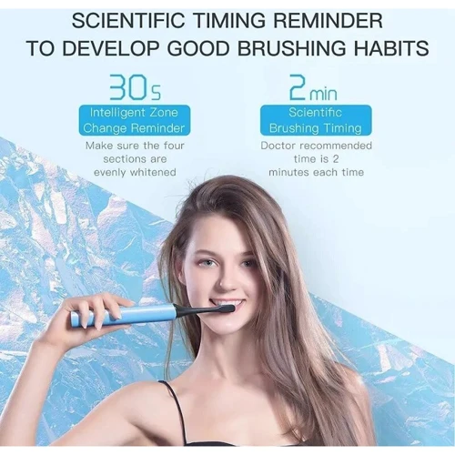 Зубна щітка Xiaomi Enchen Electric Toothbrush Aurora T+ black: Технологія чищення звуковая