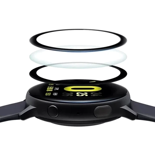 Защита экрана BeCover Screen Protector Black for Samsung Galaxy Watch Active 2 40mm (706035): Цвет черный