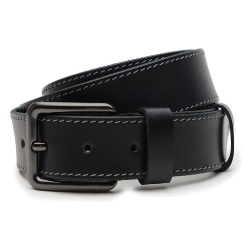 Мужской ремень Borsa Leather черный (V1125GX29-black)