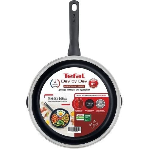 Сковорода Tefal Day by Day 20 см (B5580223UA): Діаметр, см 20