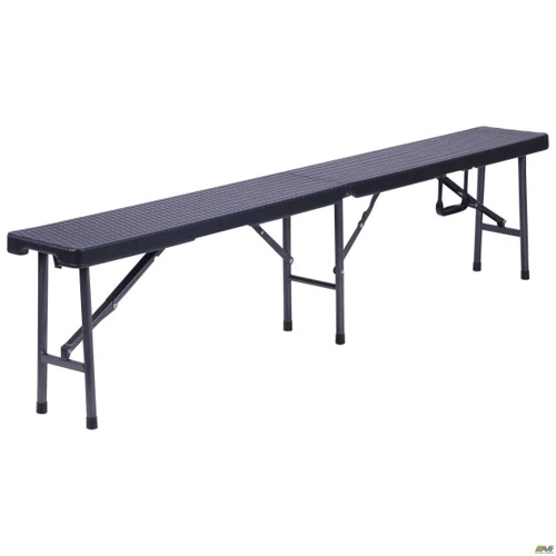Лавочка складная AMF Джили пластик Rattan Black (514747)