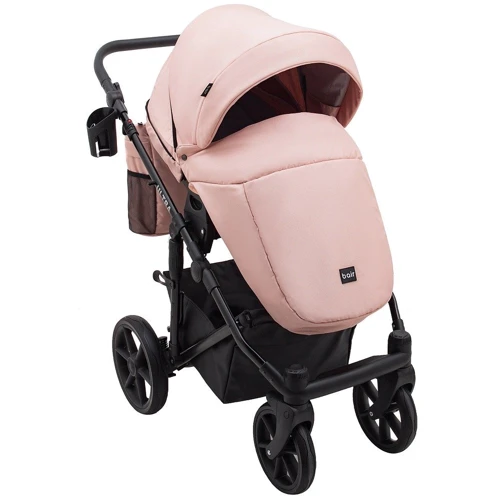 Коляска 2 в 1 Bair Ultra Soft U-829 Розовый (680625): Материал колес резина (надувные)