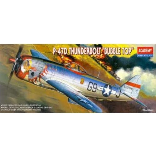 Винищувач ACADEMY P-47D "Bubble Top" AC12491: Виробник ACADEMY