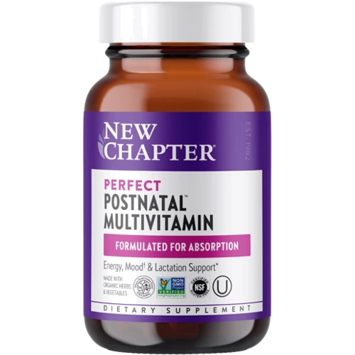 New Chapter Perfect Postnatal MultiVitamin 192 Tabs Мультивитаминный комплекс постнатальный