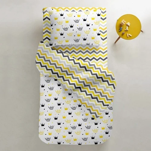 Набор простыней Cosas White/Zigzag yellow grey 120x60 см (4822052056899)