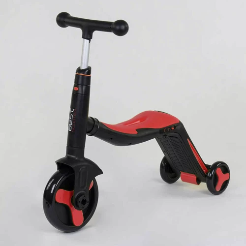 Самокат детский 3в1 Best Scooter с PU колёсами (свет+музыка) - Red (80454): Максимальная допустимая нагрузка, кг 40