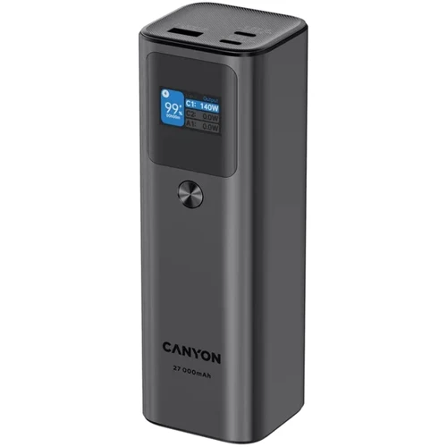 Внешний аккумулятор Canyon Power Bank 27000mAh PD 140W Dark Grey (CNE-CPB2010DG): Количество USB 3