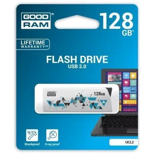 USB-флешка GOODRAM 128GB UCL2 USB 2.0 White (UCL2-1280W0R11): Максимальная скорость записи, МБ/с 5