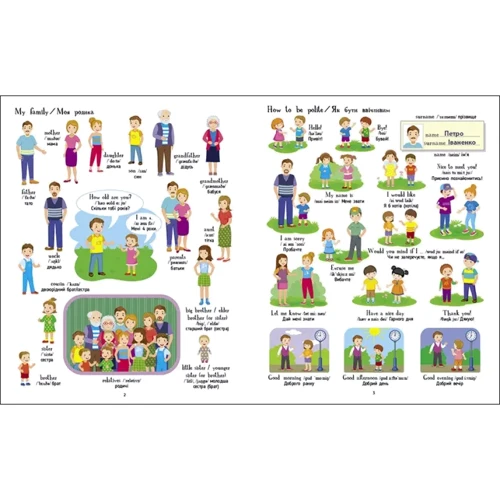 English for kids. Книжка англійських слів у малюнках: Обложка Мягкая