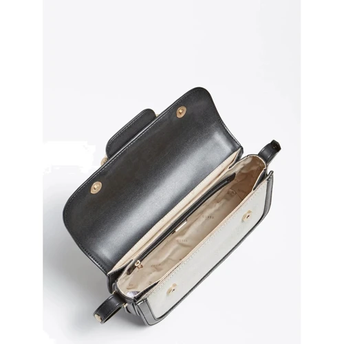 Женская сумка через плечо Guess Hensely Cnvrtble Shoulder Bag черно-белая (HWHS8113210-BML): Страна производитель Вьетнам