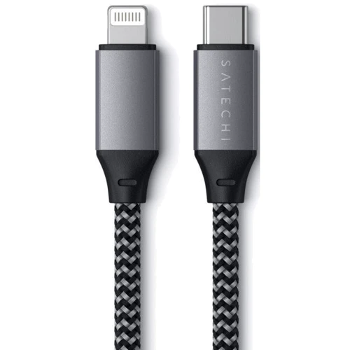 Кабель Satechi Cable USB-C to Lightning 25cm Space Grey (ST-TCL10M): Тип USB-C - Lightning