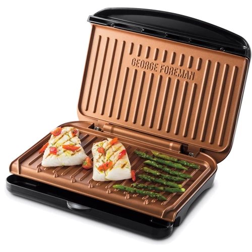 Электрогриль George Foreman 25811-56 Fit Grill Copper Medium: Тип управления Механическое