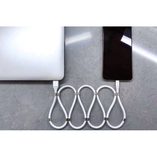 Кабель SuperCalla USB Cable to Lightning magnetic White 0.9m фото 3