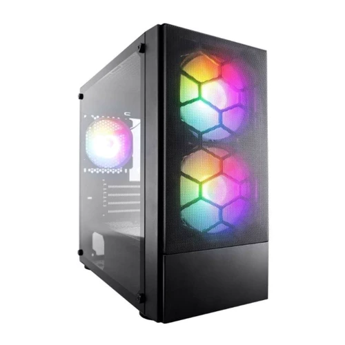 Корпус 1stPlayer X4-M-2F1P-1F1-BK