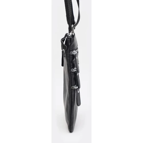 Чоловіча сумка планшет Keizer чорна (K1301bl-black): Фактура Матовая, Зернистая